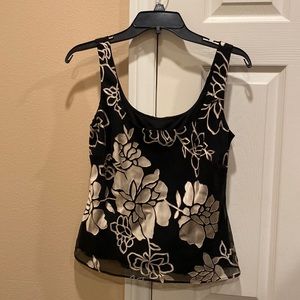 Alex Evenings floral print lined sleeveless top